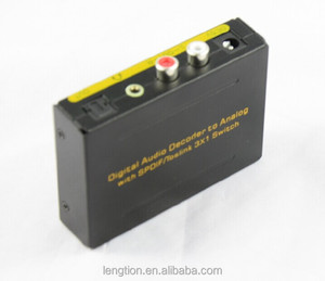 5.1CH 音频解码器 3 端口光学 SPDIF 切换器数字到模拟 RCA 音频解码器转换器，带 3.5毫米耳机插孔 - Product Image 1