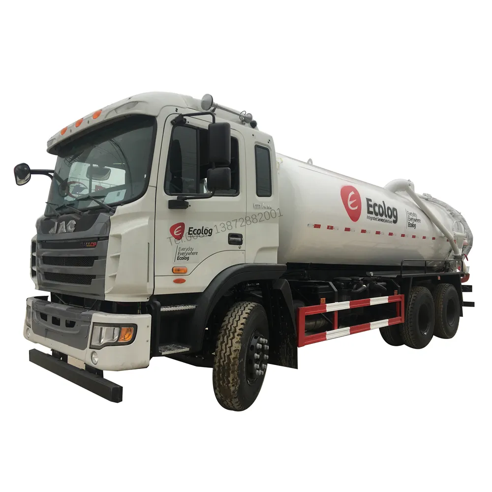 Brandneue gute Qualität JAC 4x2 16000Liter Toiletten reiniger Staubsauger