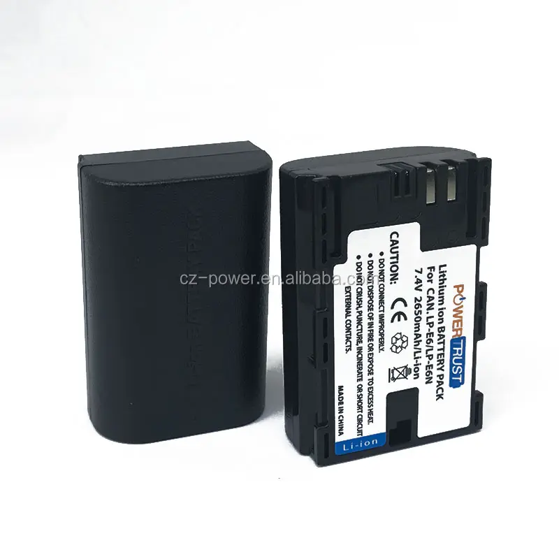 LP-E6 LP E6 LP-E6N LPE6N Batterie pour Canon 70D 5D Mark II 80D 7D Mark II 60D 6D 7D BG-E14 BG-E13 BG-E11 BG-E9 BG-E7 BG-E6 Caméra