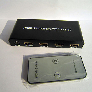HDMIマトリックススイッチ/スプリッター2インチ2アウトリモートコントロールHDMI 1.4 3D 1080pロスレスオーディオ工場直販 - Product Image 2