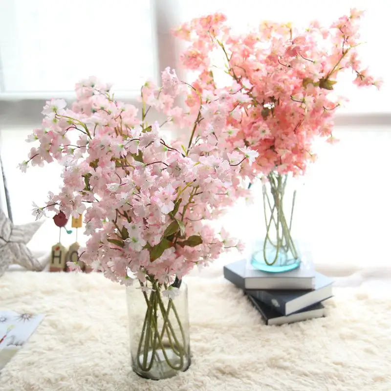 Wholesale Chinese cherry tree cherry blossom plum artificial flower rose home decoration wedding