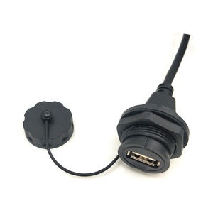 IP68面板安装<span class=keywords><strong>usb</strong></span> 2.0防水隔板usb2.0连接器