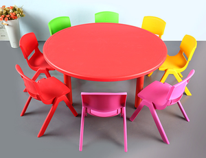 屋内プラスチックラウンドキッズ学習テーブル発売中 - Product Image 3