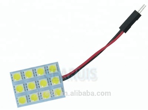 Super高輝度Dome Panelライト12 SMD 5050 LED 12SMD Car室内灯ランプ電球<span class=keywords><strong>T10</strong></span> Festoon <span class=keywords><strong>BA9S</strong></span> Adapters White DC 12V