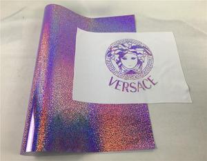 ピンク色ホログラム熱転写ビニールHTV卸売鉄Tシャツ50cm827ヤード