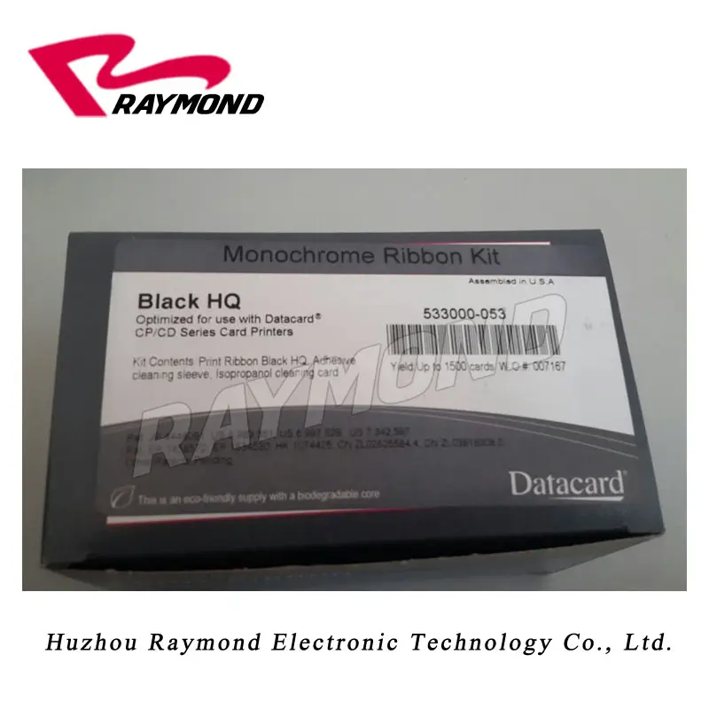 Datacard CP y CD de tarjeta de la serie impresoras negro cintas datacard cd800 cinta 533000-053