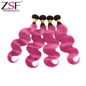 ZSF บราซิลบอดี้เวฟ1b ผมต่อสีชมพู Ombre - Product Image 6