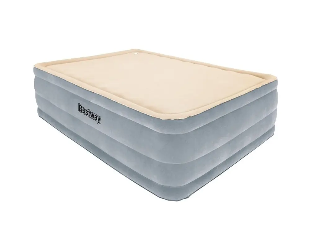 Estway foamtop-colchón inflable de espuma viscoelástica, colchón de aire cómodo y elevado