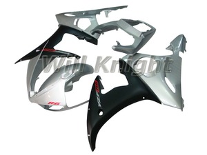 ABS 塑料注塑模具车身整流罩套件适用于雅马哈 YZF600 2003 2004 2005 <span class=keywords><strong>YZF</strong></span> 600 <span class=keywords><strong>R6</strong></span> 车身套件银黑色