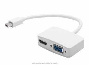 Displayport a VGA o HDMI hembra adaptador de cable 1080 p 4K @ 30Hz 4K @ 60Hz DP