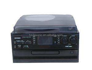 带数字 am fm 收音机和带 usb 连接的 CD 播放器的多功能一体转盘播放器, 超大尺寸 LCD - Product Image 5