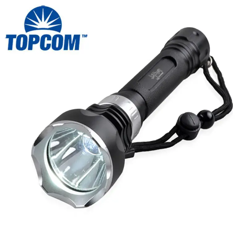 TOPCOM profesional LED buceo linterna de buceo recargable luces de Flash de 1000m de largo alcance linterna LED