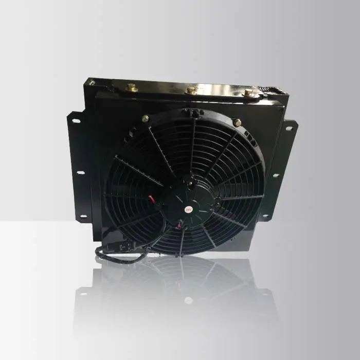 12 v/24 v DC radiatore dell'olio idraulico con il ventilatore scambiatore di calore