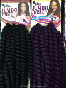 Hot Bán Jumbo Twist Bím Tóc 2X Độ Dày Cá Nhân Jumbo Twist Trong Kích Thước 12 "14" 16 "Ngọn Lửa Chống Cháy Tóc Sản Phẩm - Product Image 4