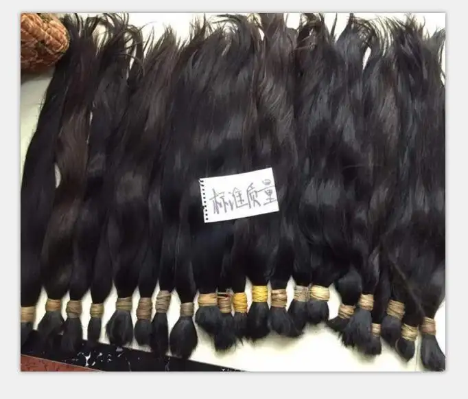 asian hair bulk wholesale natural brown human hair braiding bulk raw bulk hair 22inch