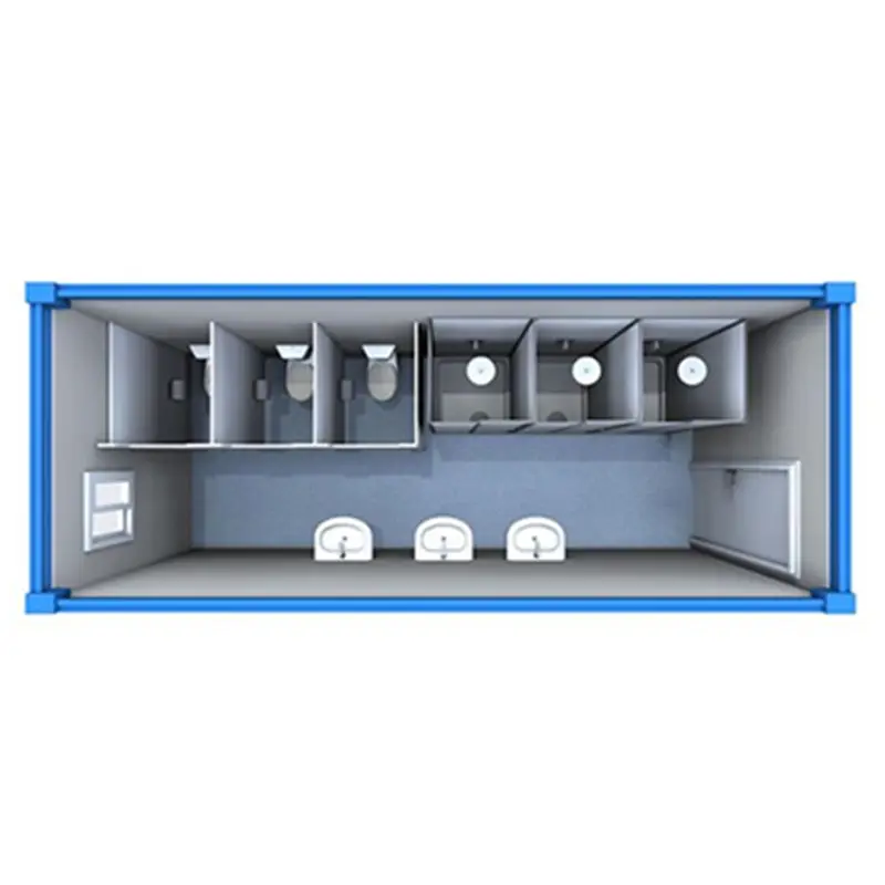 Pré-fabricados portáteis móveis casa recipientes banheiro casas modulares prefabricadas banheiro público 20 pés para venda eua