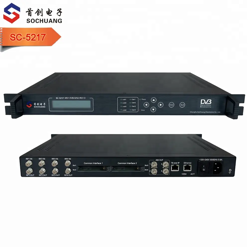 SoChuang SC-5217 dvb-s s2 التلفزيون الرقمي dvb كام ird جهاز استقبال قمر صناعي فك استقبال
