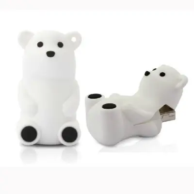 Animales Pen Drive USB 2,0 blanco oso Polar/USB/1gb/2gb/4gb/8gb/16gb/32gb h