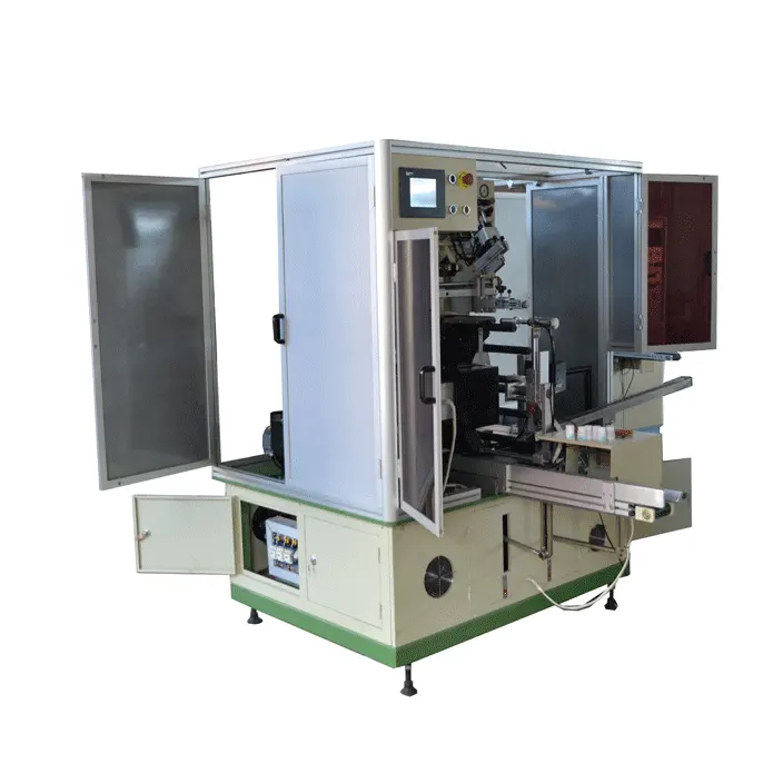 Automatic cosmetic case silk screen printing machine