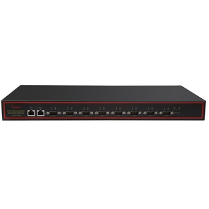 8 Ports Industrial Serial Device Server Dual 10/100Mbps Port Rj45 to RS232/RS485/RS422 Support <strong>TCP</strong> Server <strong>TCP</strong>