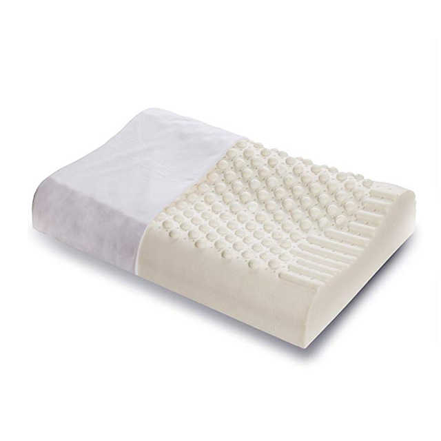 Natural Latex Pillow Slim Sleeper Ventilated Organic Latex Foam Pillow