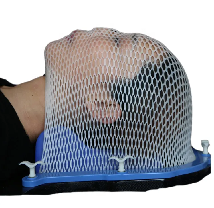 Máscara termoplástica tipo S para imobilização de posicionamento da cabeça do paciente de radioterapia de câncer