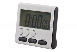 Timer da cucina digitale LCD conto alla rovescia sveglia da cucina con orologio