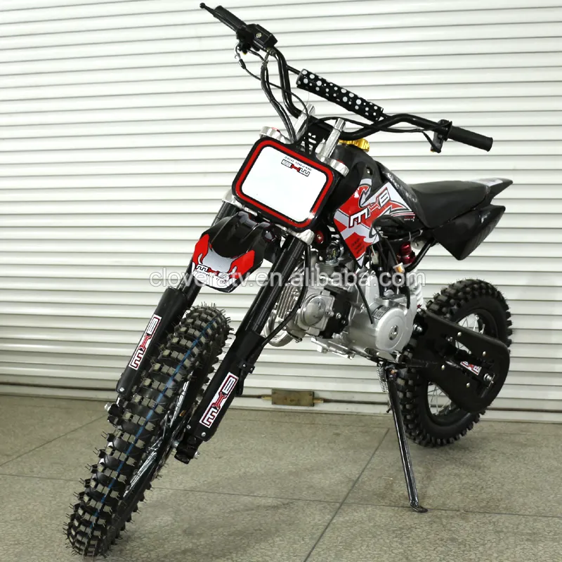 Ce Kick Start Motorfiets 125CC Crossmotor Met 17 14 Inch Offroad Grote Wiel