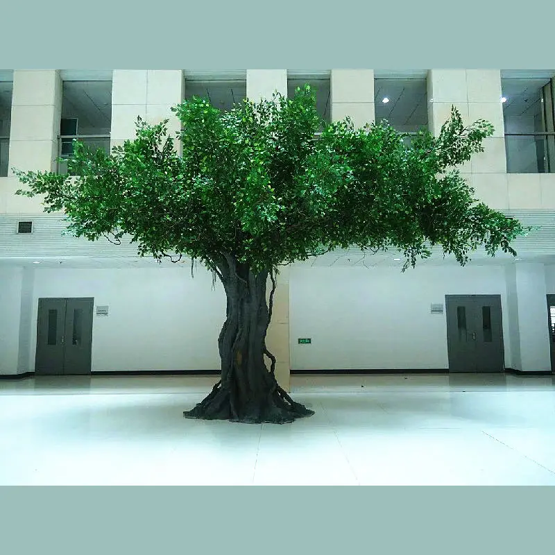 Kualitas tinggi disesuaikan ukuran buatan tinggi pohon beringin ficus palsu grosir