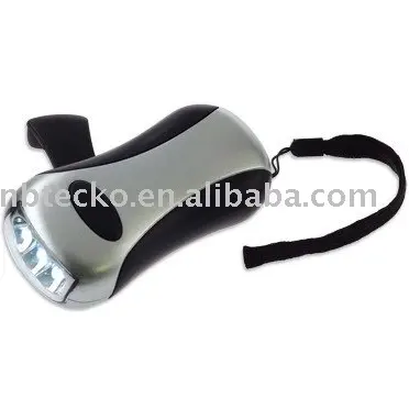 Linterna Manual de tamaño de bolsillo, máquina de prensado a mano, recargable, con dinamo led