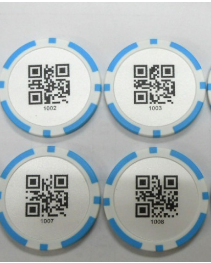 Phiếu Giảm Giá Tokens, Chip Poker Casino Tròn Với Mã QR Của Bạn, Tùy Chỉnh Thực Hiện Khác Nhau Chip Poker Màu - Product Image 5
