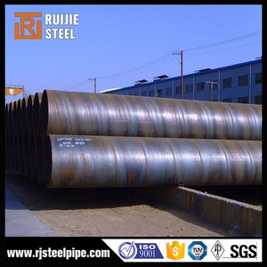Oilfield <span class=keywords><strong>API</strong></span> <span class=keywords><strong>Spec</strong></span> <span class=keywords><strong>5L</strong></span> Oleoduto PE Revestido/SSAW X42 Tubos de Aço Soldados Em Espiral, X46, X56 em petróleo e gás