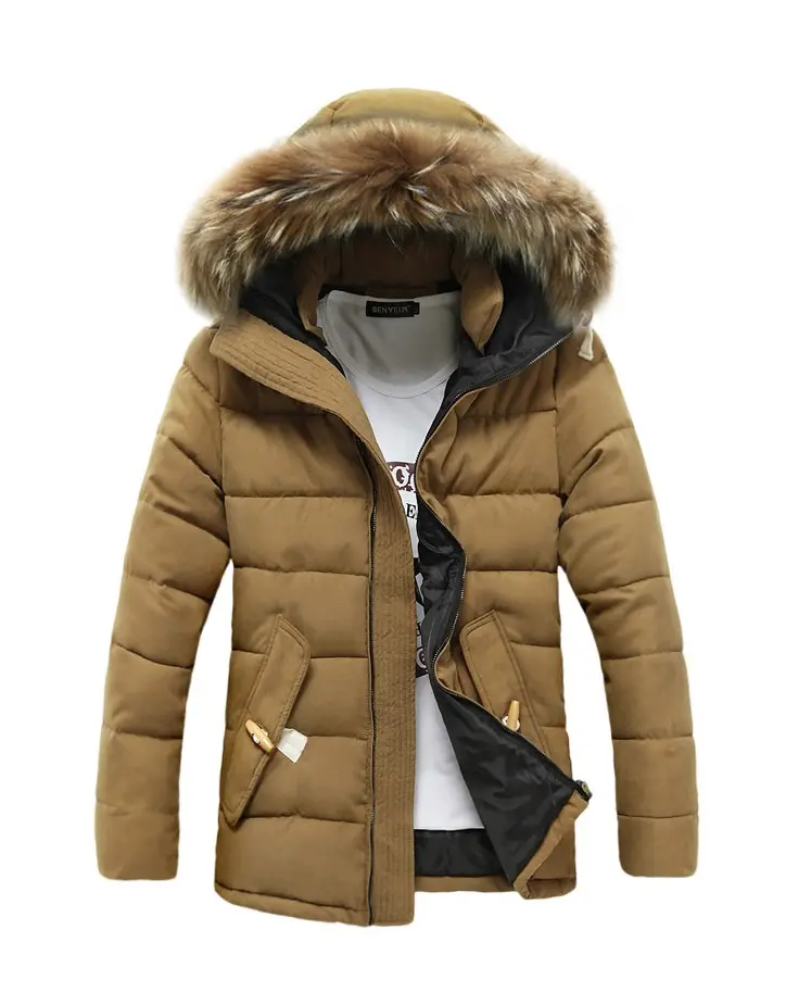 Мужской зимний Тренч, корейские приталенные бархатные утепленные мужские куртки с капюшоном, пальто