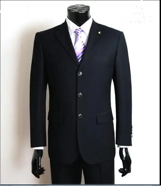 Traje de 3 botones para hombre, ropa Formal, para negocios, para otoño e invierno, 2016