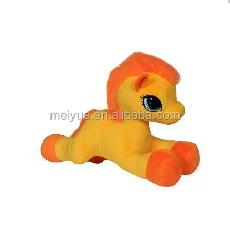 Commercio all'ingrosso animale di peluche giocattolo little pony di colore giallo/Di Alta qualità peluche/giocattolo Della Peluche