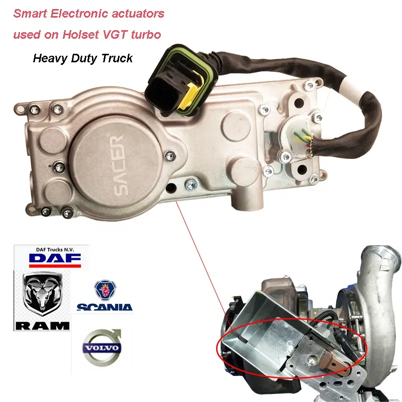 Saser Kit Reparasi SA1150-7 Holset Turbo Elektrik 12V, P-3787579 Aktuator Turbo Elektrik untuk Detroit Diesel S60 14L