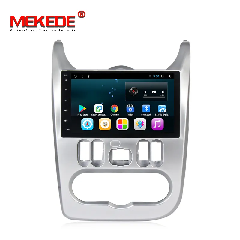 MEKEDE Topway T3 Android 8.1 quad core android lettore dvd dell'automobile per Renault Logan2009-2013 Sendero Dacia Logan 2008-2012 spolverino