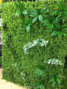 人造植物墙假植物花园人造苔藓墙，用于室内装饰的人造草墙