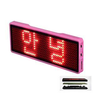 Flashing Employee Rechargeable Led Magnetic <strong>Bluetooth</strong> Name Tag