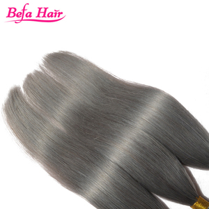 最高品質のカラーヘアシルバー横糸ブラジルバージンレミーライトカラーヘアエクステンション灰色の人間の髪の織り