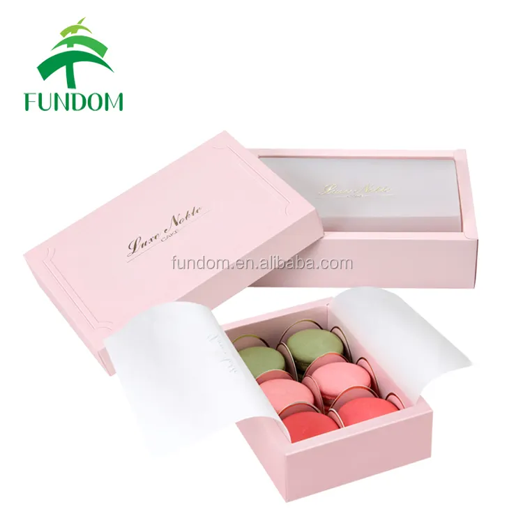 Trung Quốc Số Lượng Lớn Bán Buôn Matte Nhiều Lớp Pastry Gói Nắp Và Cơ Sở Đáng Yêu Pinkgift Giấy Donut Bao Bì Hộp Cho 6 Pcs Gói