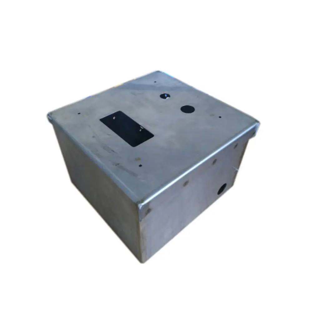 Caja de caja de medición de empalme de control eléctrico, impermeable, de aluminio, hoja de acero inoxidable, metal
