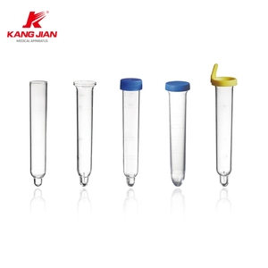 Transparent 12 × 75赤灰緑紫トップ血液試験管