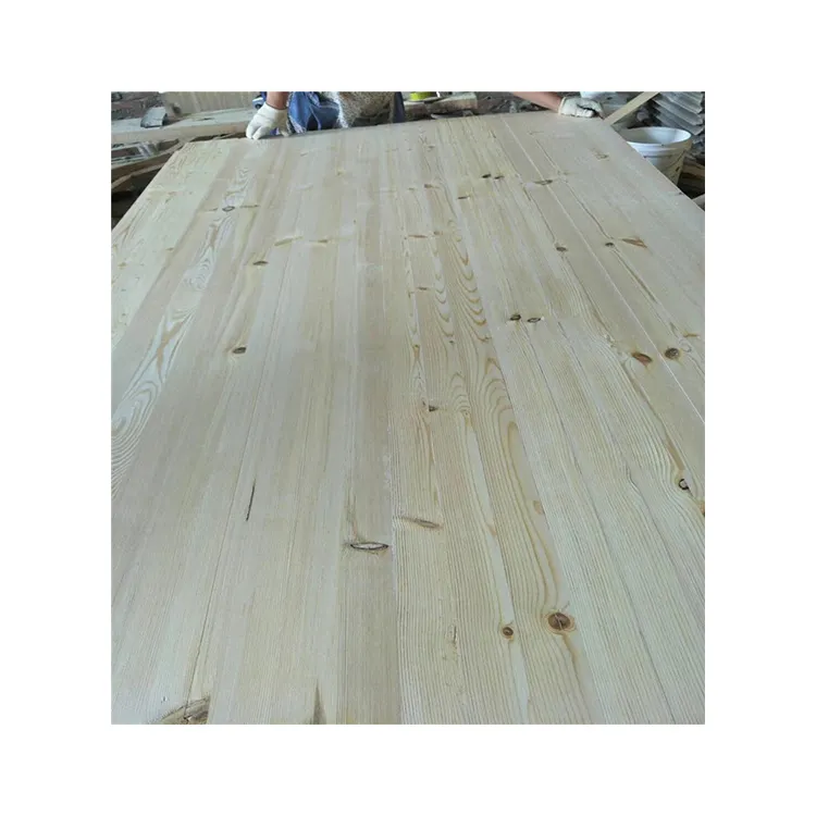 Popular paneles de borde de madera pegado de tablas de pino