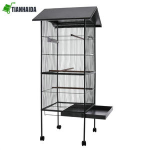 กรงนกขนาดใหญ่,กรงนกแก้วเพาะพันธุ์โลหะหลังคาด้านบน - Product Image 5