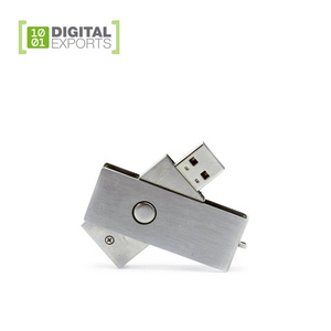 旋转笔式驱动器，Usb 2.0定制Logo 16gb 32gb 64 Gb Usb闪存驱动器，u盘coopration礼物，旋转Usb闪存驱动器 - Product Image 2