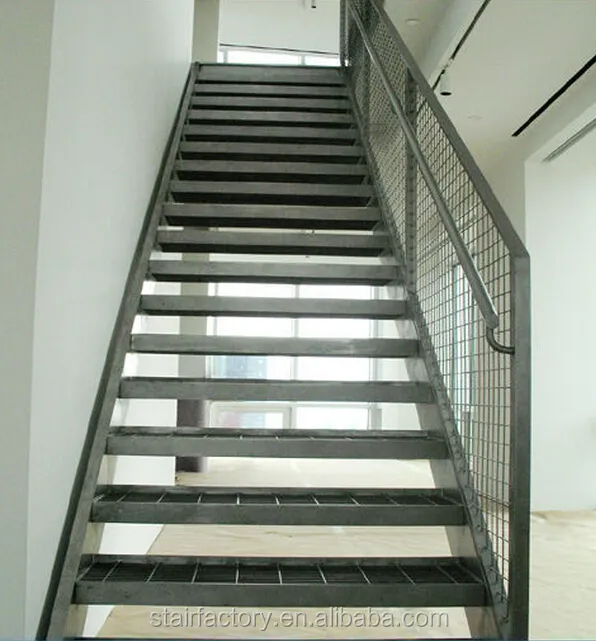 Escalera de metal al aire libre, diseño de Barandilla de escalera al aire libre, escaleras galvanizadas, stairsTS-290 de acero prefabricado al aire libre