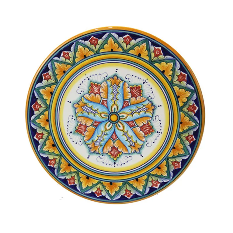 Placa de queijo majolica pratos de cerâmica italianos