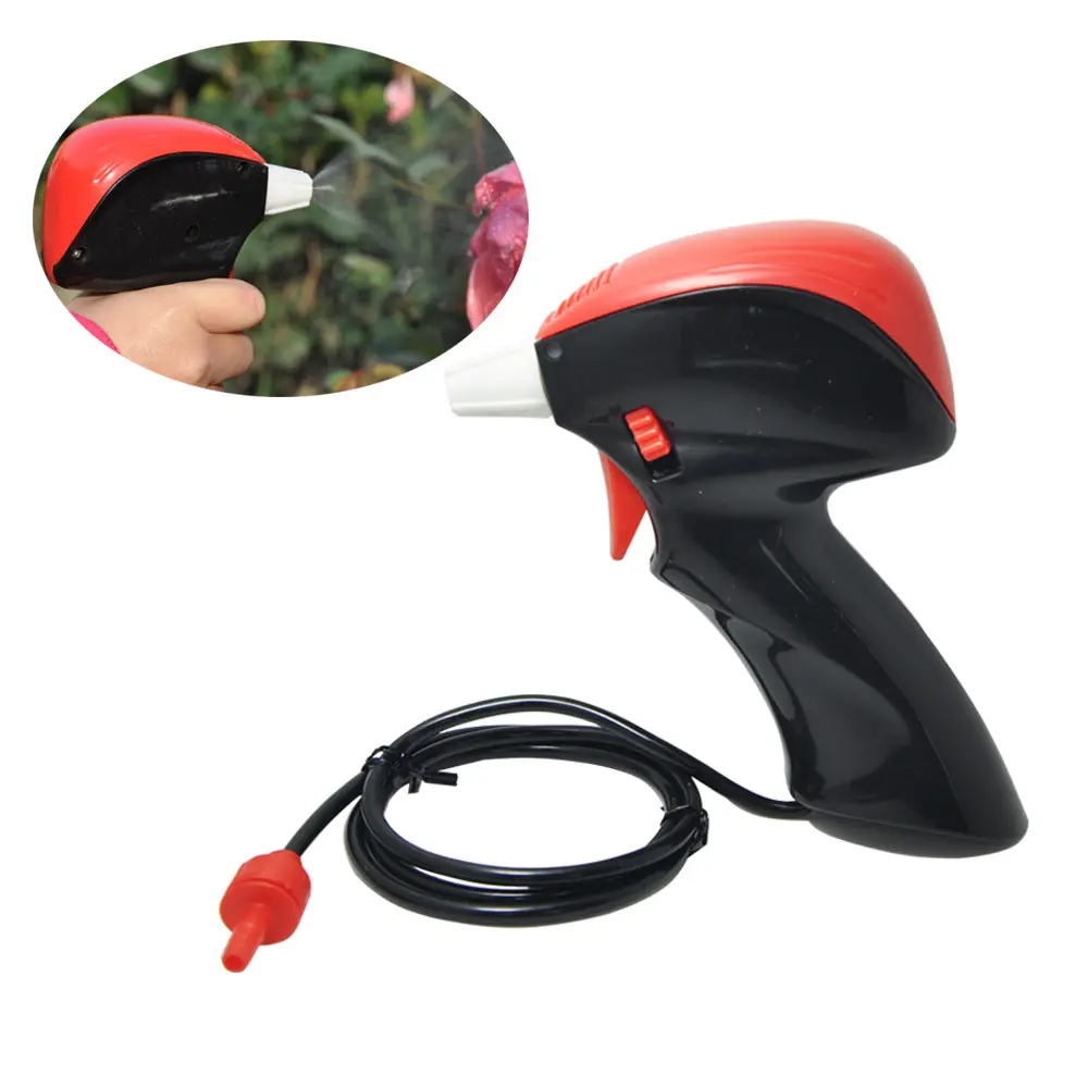 Portable Power Wand Sprayer PVC Plastic Misting System Jet Hose All Purpose Unscented Cleaner Water/Garden Battery Operated