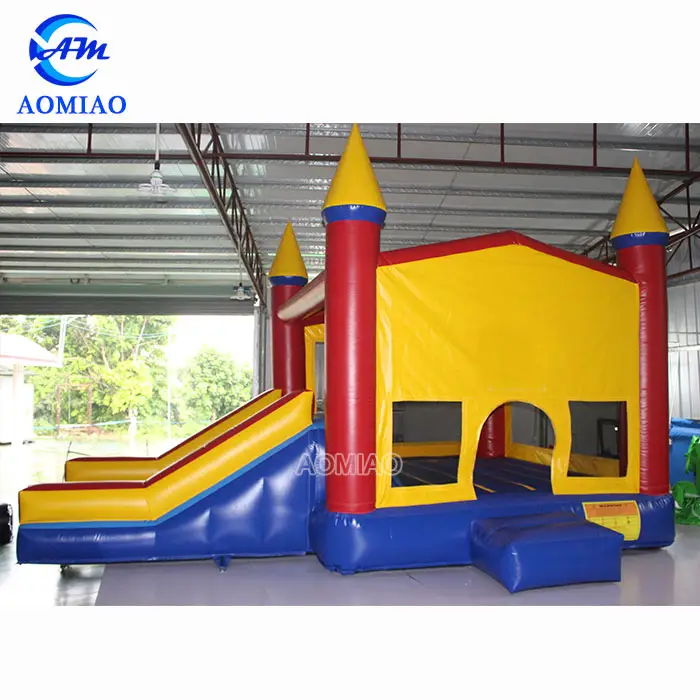 Hot commercial bounce house combo large jumping castle with slide